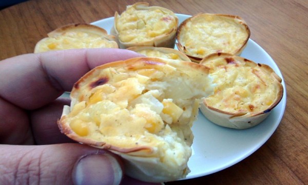 Mini Choclo Receta de Tarta de choclo o Quiche de maíz paso a paso