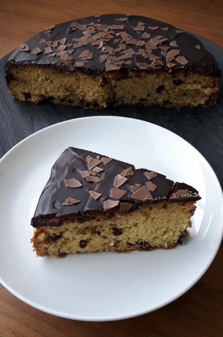 bizcocho con pepitas de chocolate